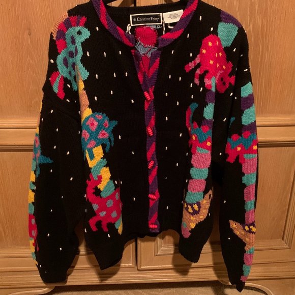 Christine Foley Sweaters - Vintage Christine Foley Carousel Sweater